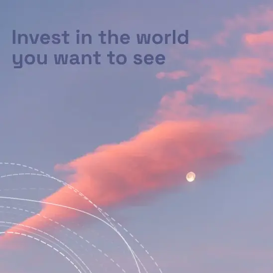 Invest in the world you want to see